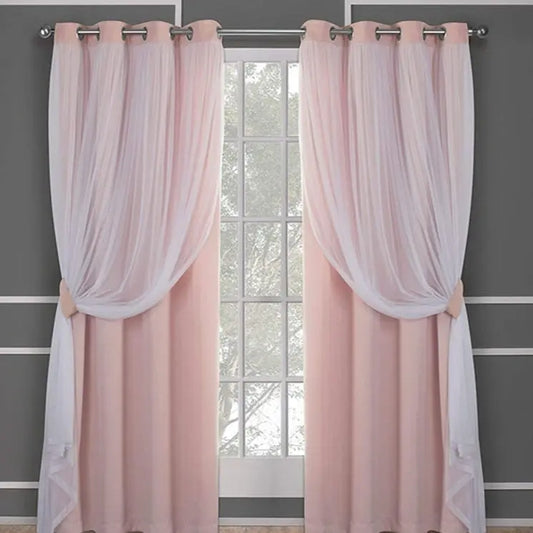 Curtain Lace Double Layer Shading null