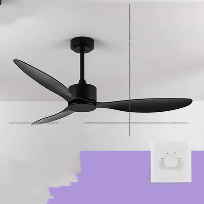 New Scandinavian Industrial Ceiling Fans Without Lights null