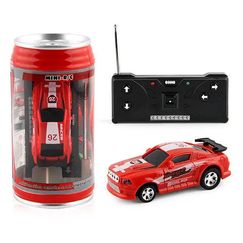 Coke Can Mini RC Car Radio Remote Control Micro Racing Car 4 Frequencies null