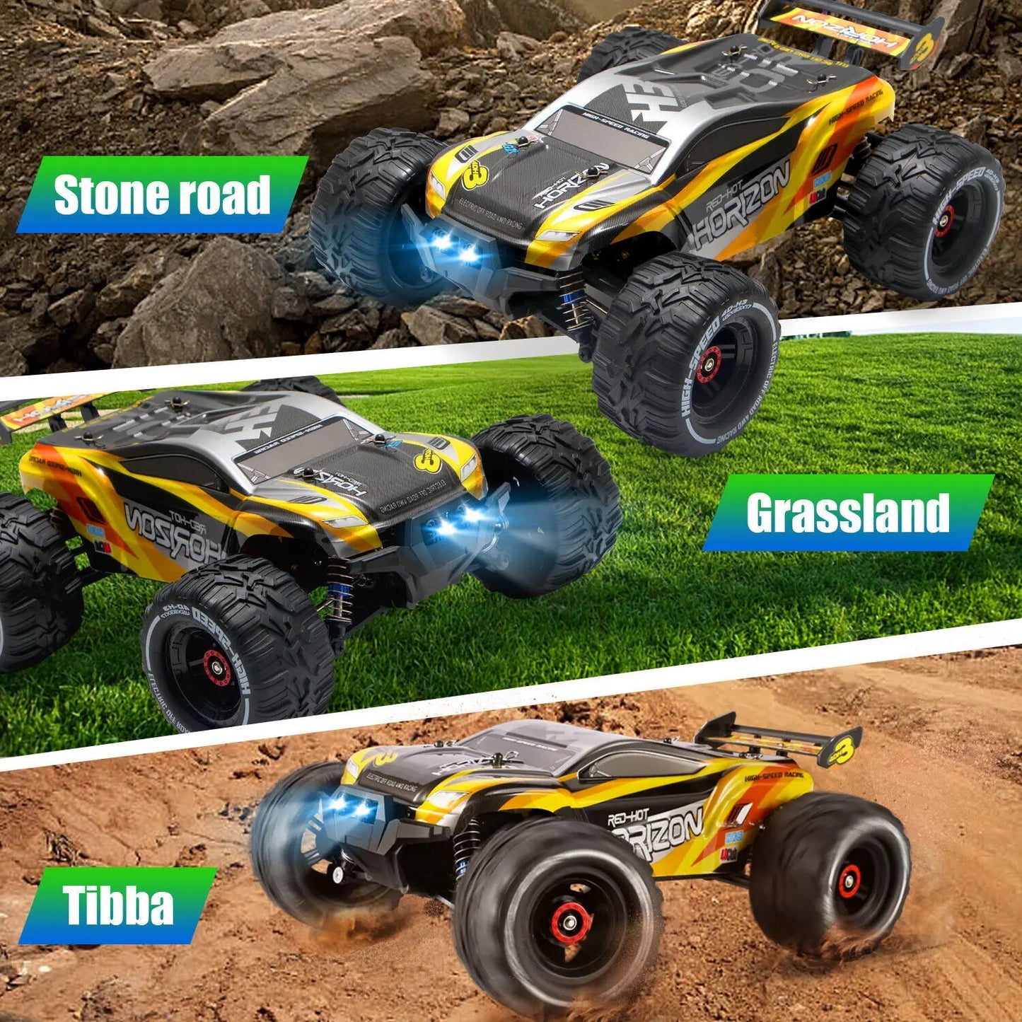 4DRC 1-10 Scale RC Car RC Auto Brushed Moster Truck Remote Control Car Off Road null