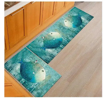 Floor mats, non-slip, oil-proof, household machine washable door mats, bathroom, bathroom, bedside rugs null