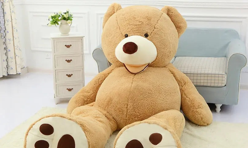 Giant Teddy Bear Plush Toy Huge  Soft Toys  Leather Shell null