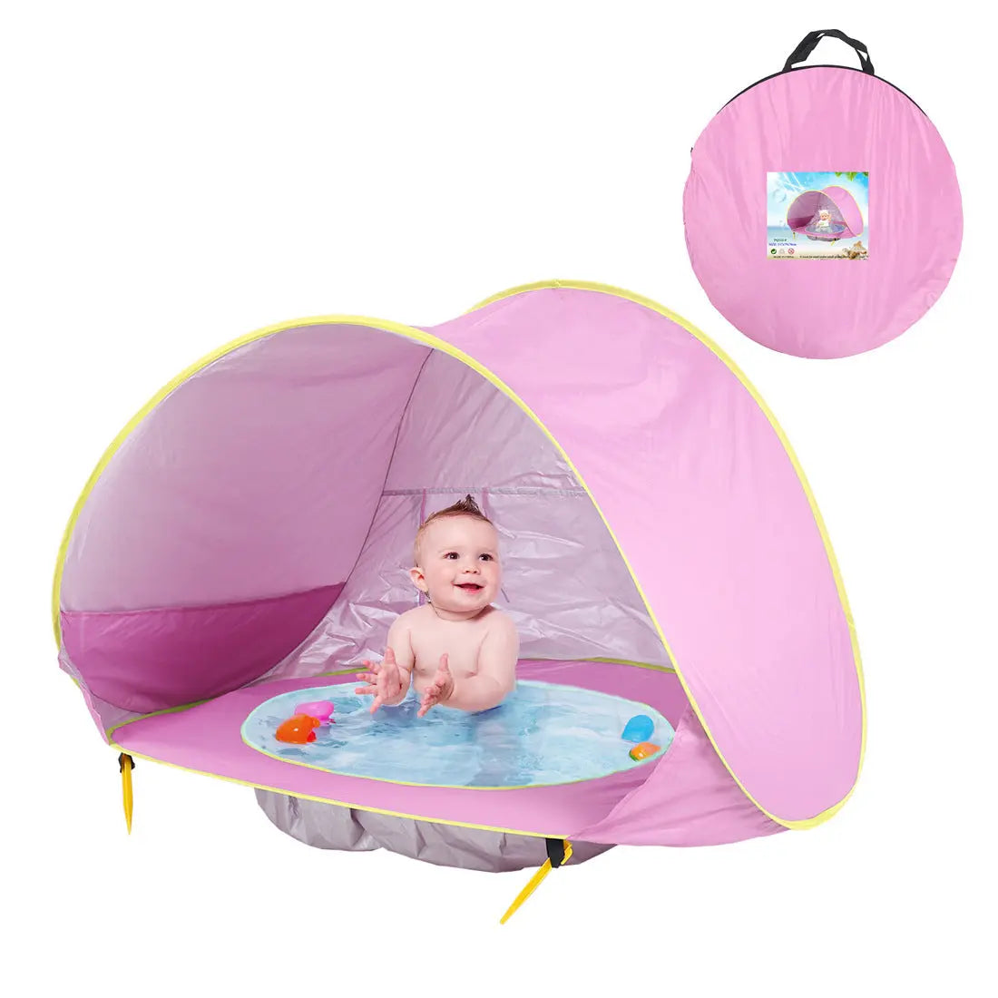 Baby Beach Tent Kids Outdoor Camping Easy Fold Up Waterproof  Up Sun Awning Tent UV-protecting null