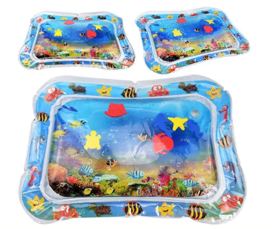 Baby Inflatable Water Mat, Infants Summer Beach Water Mat Patted Pad Water Cushion For Infants Toddlers Summer Activity Play Toys Baby Pillows null