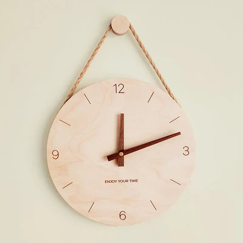 Wooden Nordic hot-selling creative clocks null