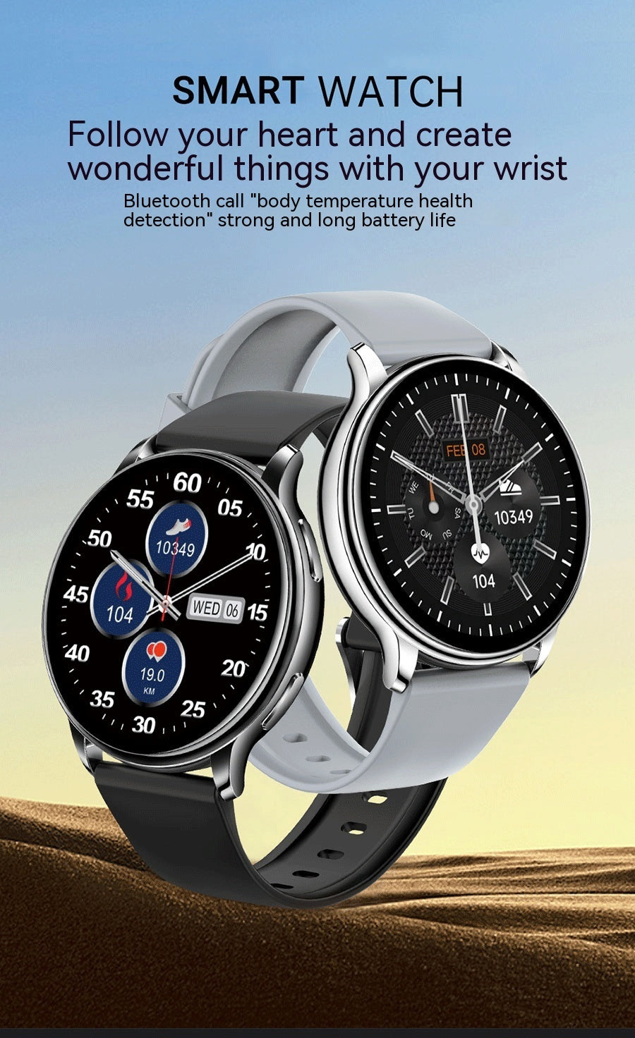 Smart Couple Watch Round Screen Bluetooth Calling Heart Rate Blood Oxygen Sleep Monitoring null Smart Couple Watch Round Screen Bluetooth Calling Heart Rate Blood Oxygen Sleep Monitoring