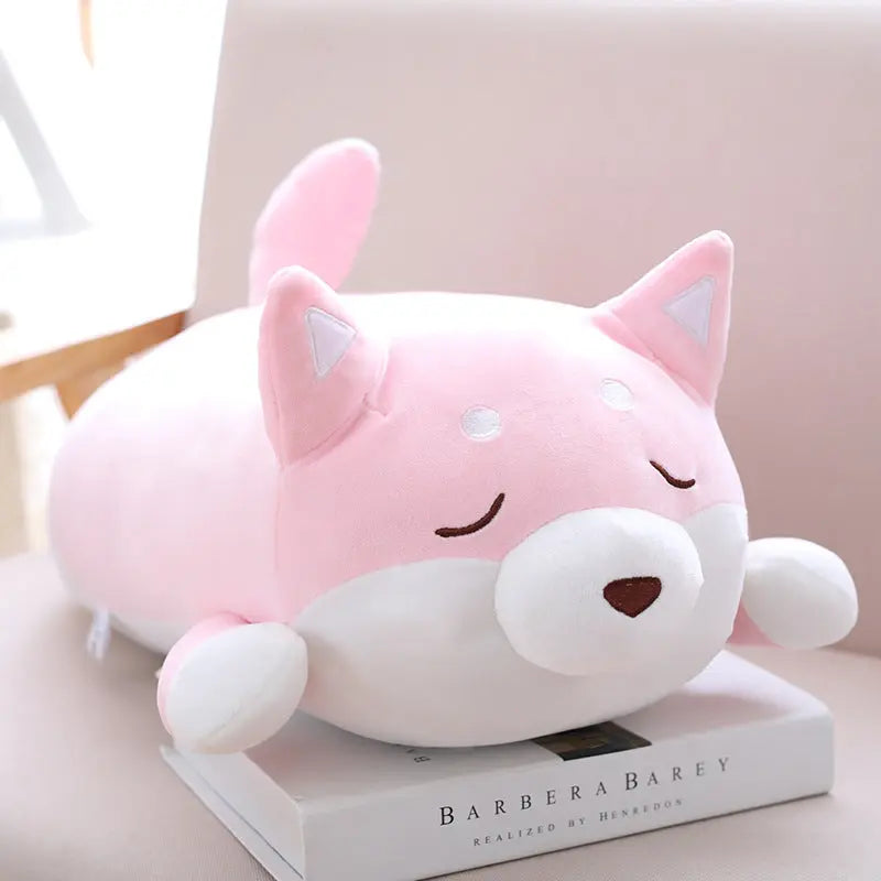 36cm 55cm Cute Fat Shiba Inu Dog Plush Toy Stuffed Soft Kawaii Animal Cartoon Pillow Lovely Gift For Kids Baby Children Gifts null