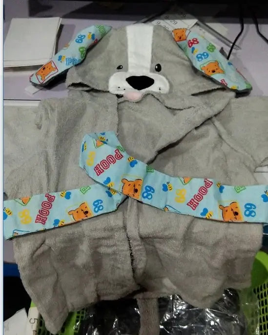 Cartoon Cute Animal Modeling Baby Bath Towels Baby Bathrobes Cotton Children's Bathrobes Baby Hooded null