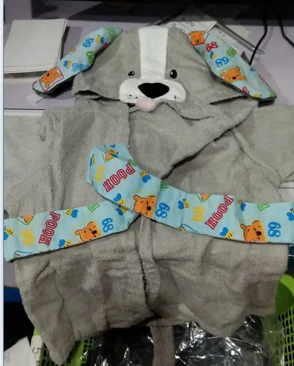 Cartoon Cute Animal Modeling Baby Bath Towels Baby Bathrobes Cotton Children's Bathrobes Baby Hooded null