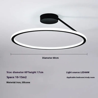 Simple Modern Led Ceiling Light Room Round Lighting null