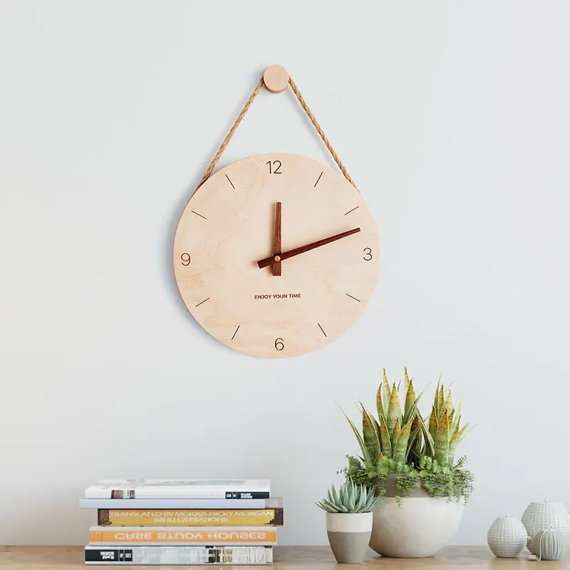 Wooden Nordic hot-selling creative clocks null