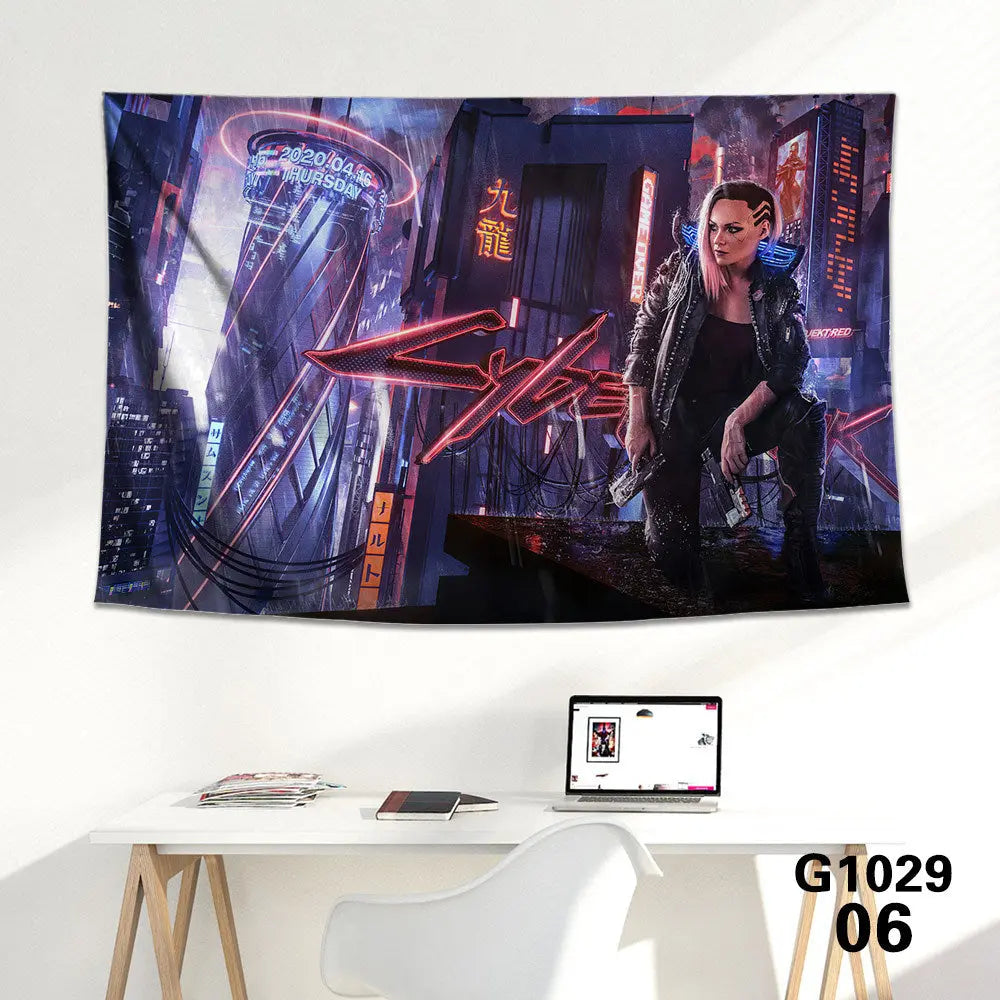 Game background cloth tapestry wall cloth tapestry decoration canvas null