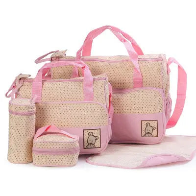 Baby Diaper Bag Suits For Mom Baby Bottle Holder Mother Mummy Stroller Maternity Nappy Bags Sets null