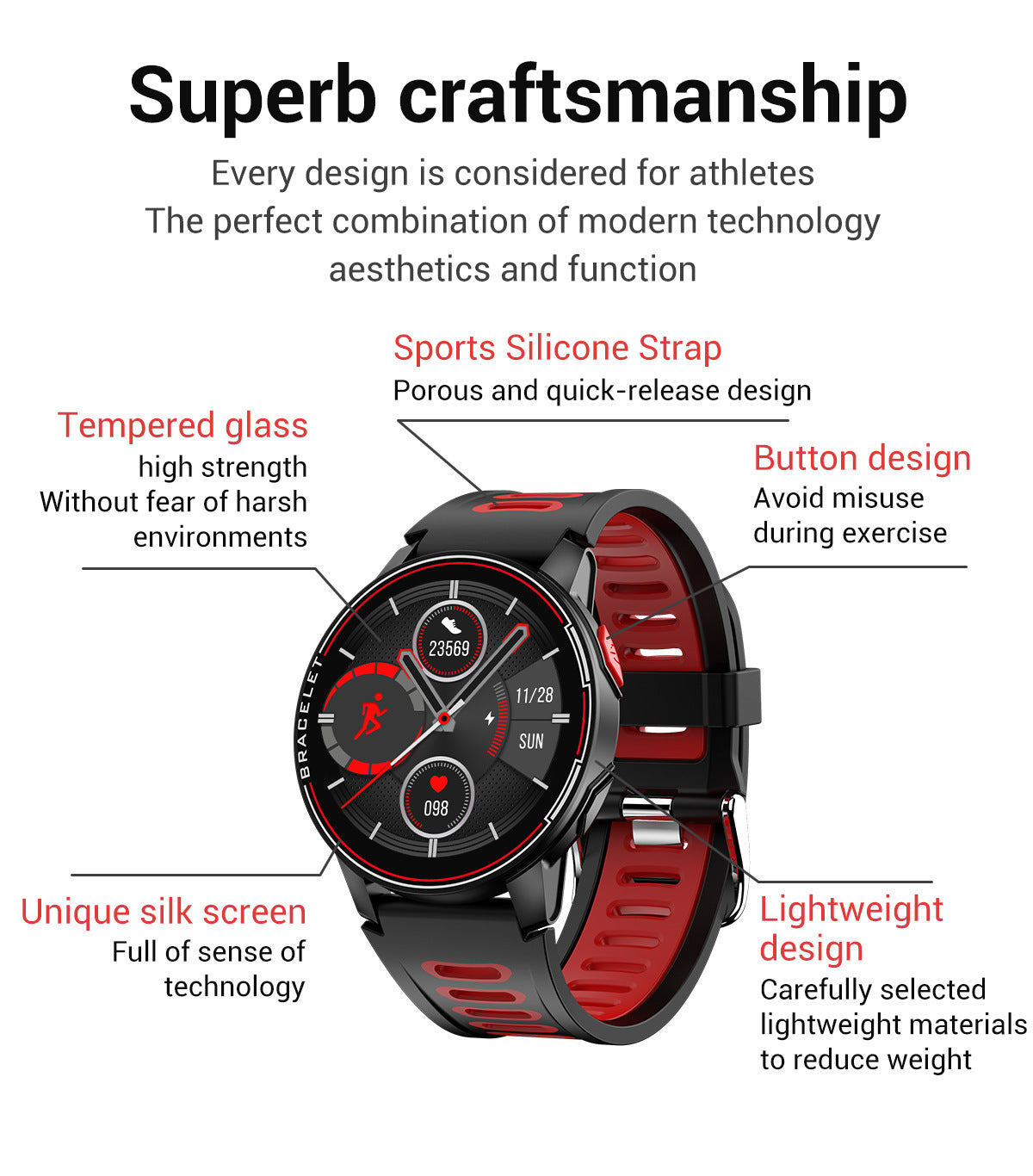 Full touch screen sports smart watch null Full touch screen sports smart watch