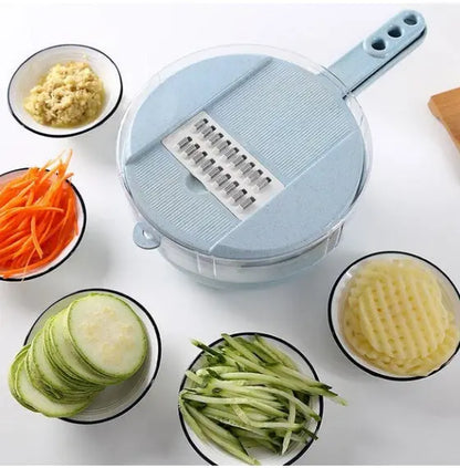 8 In 1 Mandoline Slicer Vegetable Slicer Potato Peeler Carrot Onion Grater With Strainer Vegetable Cutter Kitchen Accessories null