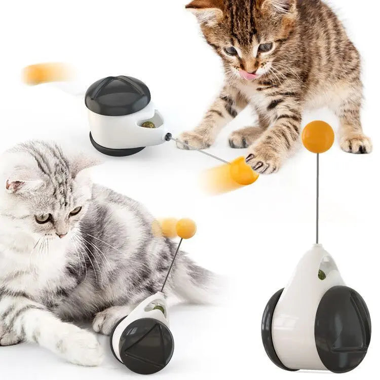 Electric Automatic Lifting Motion Cat Toy Interactive Puzzle Smart Pet Cat Teaser Ball Pet Supply Lifting Toys null