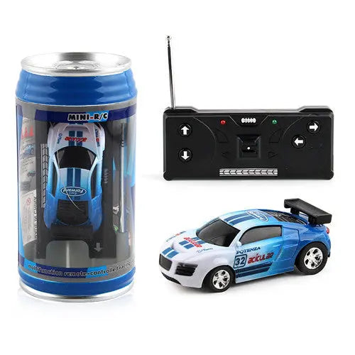 Coke Can Mini RC Car Radio Remote Control Micro Racing Car 4 Frequencies null