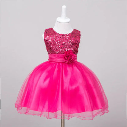 Baby Sequin Dress Flower Girl Wedding Princess Dress null