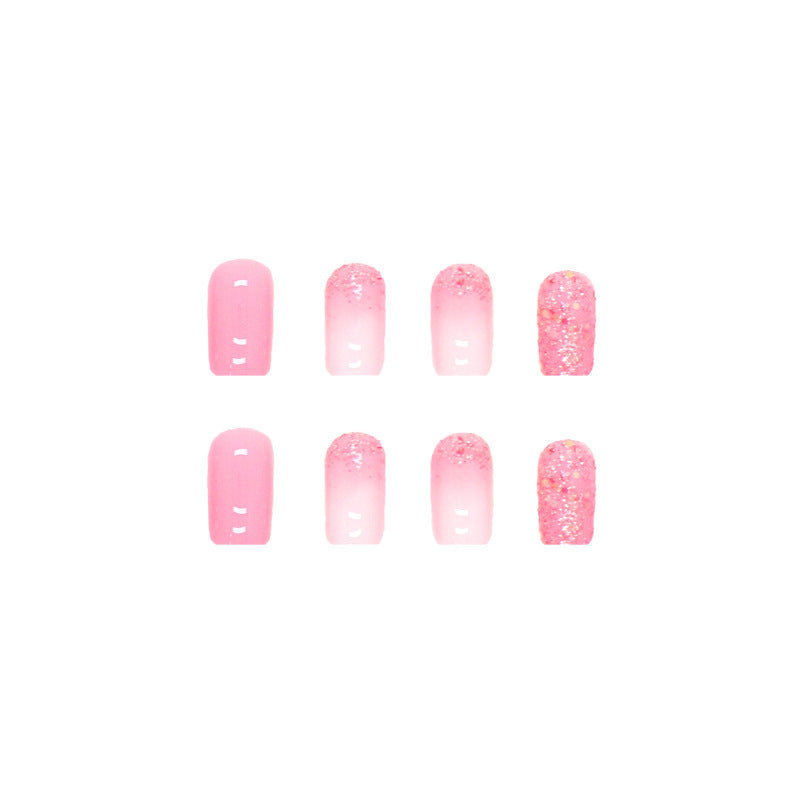 Mid-length Square Fake Nails Shiny Fragments null Mid-length Square Fake Nails Shiny Fragments Mid-length Square Fake Nails Shiny Fragments