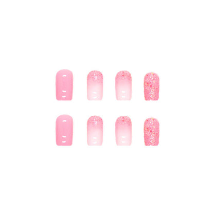 Mid-length Square Fake Nails Shiny Fragments null Mid-length Square Fake Nails Shiny Fragments Mid-length Square Fake Nails Shiny Fragments