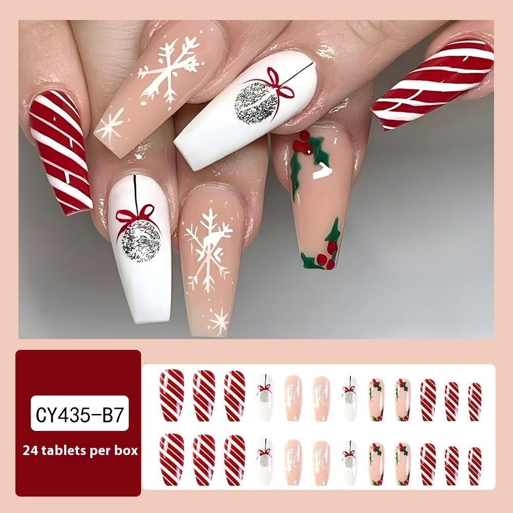 Christmas Wear Fake Nails Nail Sticker null Christmas Wear Fake Nails Nail Sticker Christmas Wear Fake Nails Nail Sticker