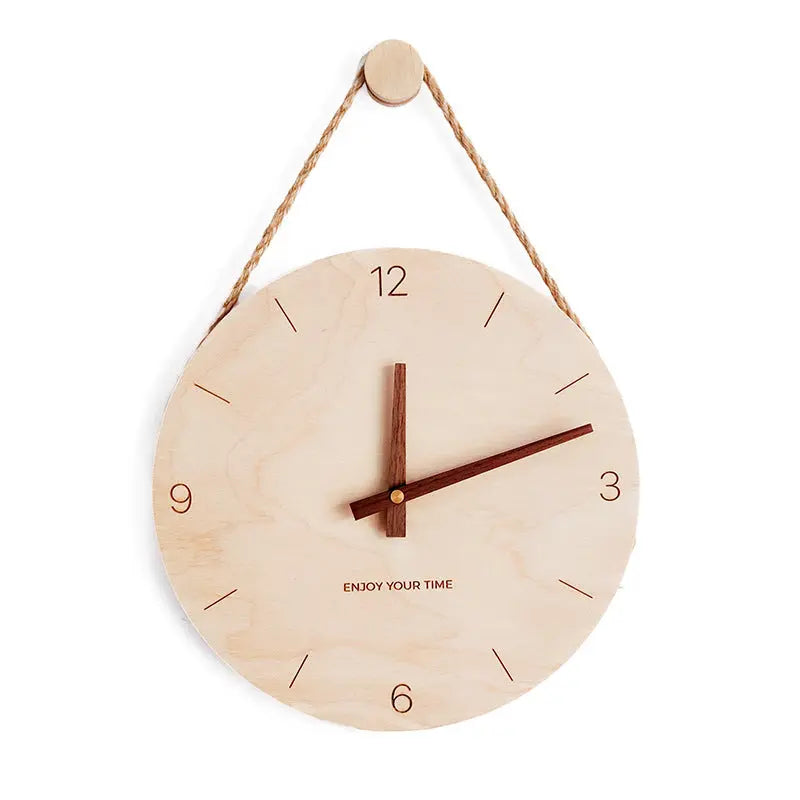 Wooden Nordic hot-selling creative clocks null