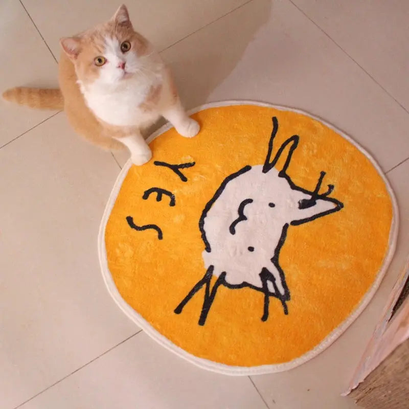 Cartoon Non-slip Floor Mats, Pet Carpets, Cat Mats, Sleeping Cat Cage Mats, Warm Cat Supplies null