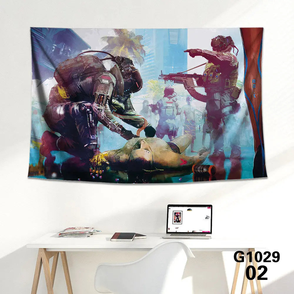 Game background cloth tapestry wall cloth tapestry decoration canvas null