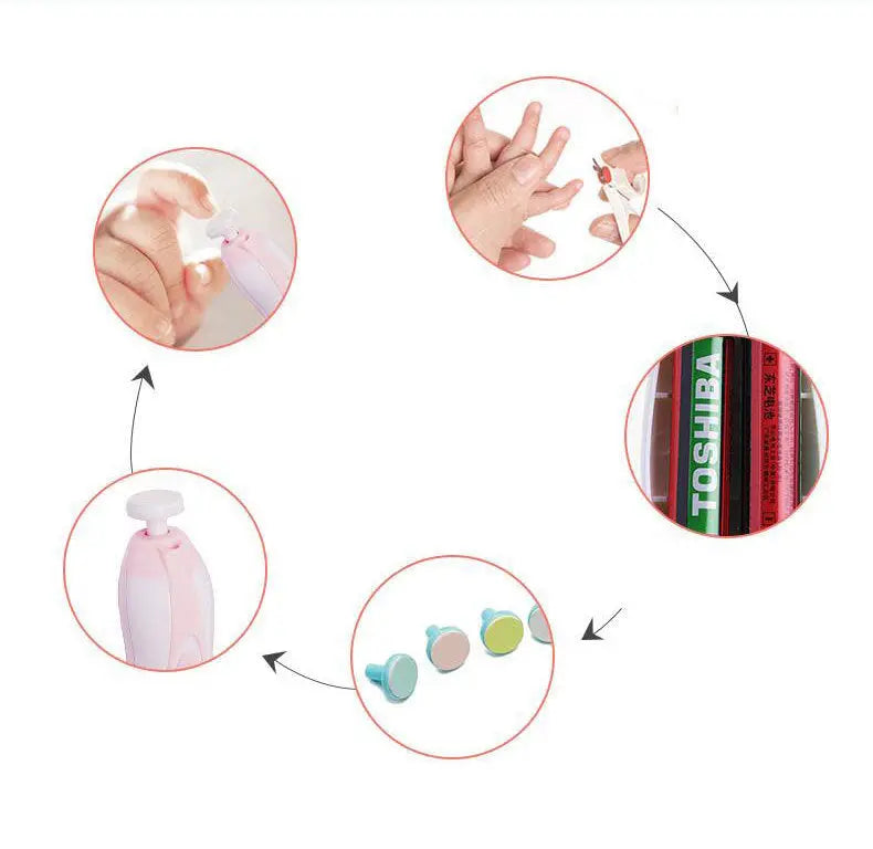 Anti-scratch Multifunctional Baby Electric Nail Polisher null