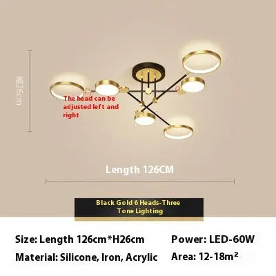 Led Lighting Chandelier Living Room Bedroom Lamps null