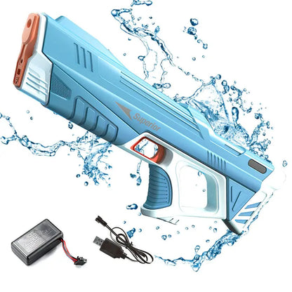 Summer Full Automatic Electric Water Gun Toy Induction Water Absorbing High-Tech Burst Water Gun Beach Outdoor Water Fight Toys null