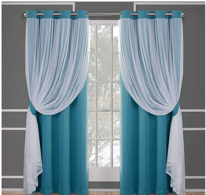 Curtain Lace Double Layer Shading null