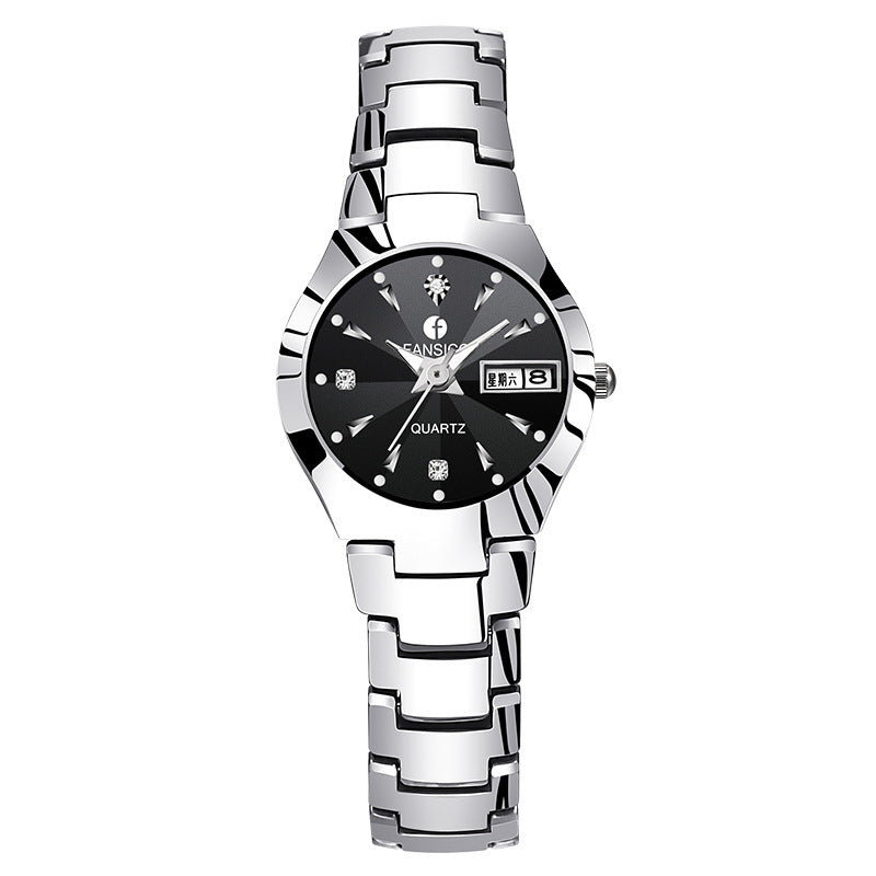 Fansico Fan Poem New Tungsten Mens Watch Dual Calendar Table 1192 Non Mechanical Watches null Fansico Fan Poem New Tungsten Mens Watch Dual Calendar Table 1192 Non Mechanical Watches