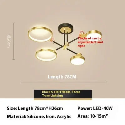 Led Lighting Chandelier Living Room Bedroom Lamps null