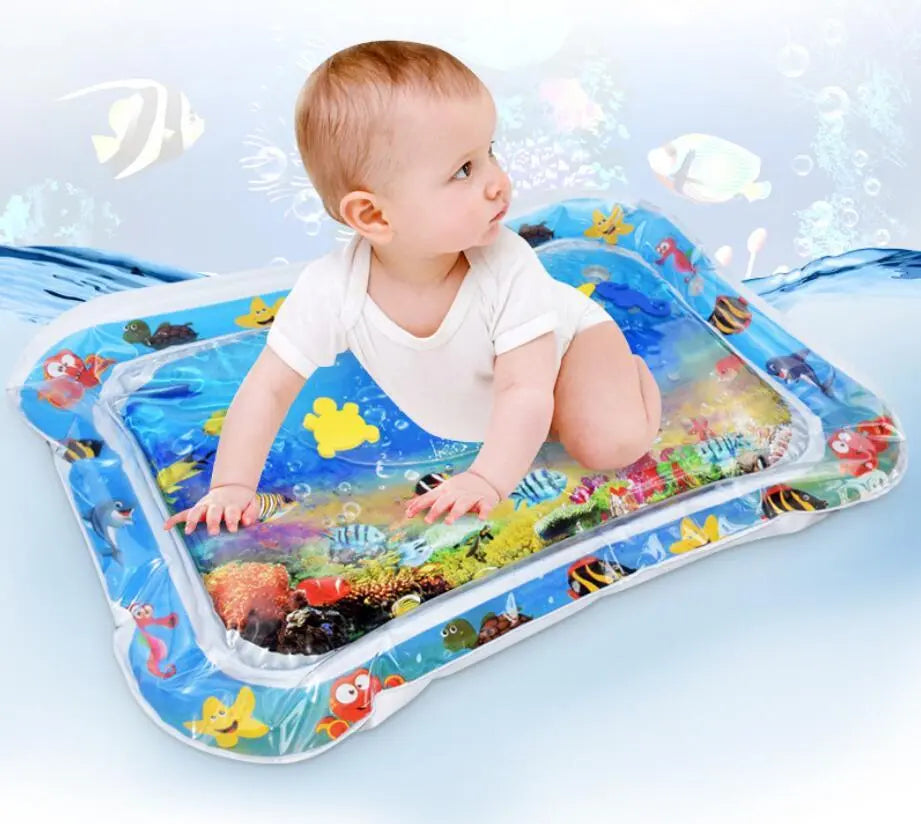 Baby Inflatable Water Mat, Infants Summer Beach Water Mat Patted Pad Water Cushion For Infants Toddlers Summer Activity Play Toys Baby Pillows null