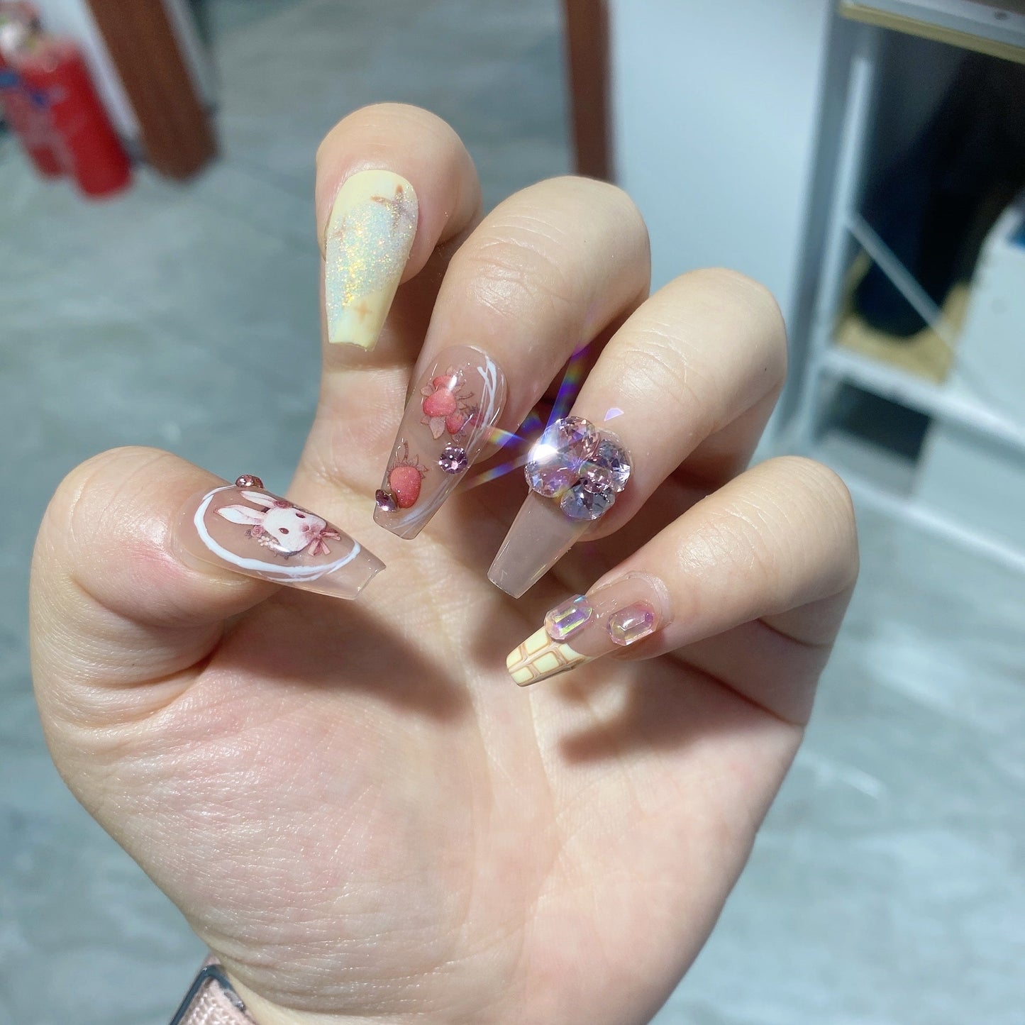 Fake Nails Patch Can Be Taken With Sweet Pet Rabbit null Fake Nails Patch Can Be Taken With Sweet Pet Rabbit Fake Nails Patch Can Be Taken With Sweet Pet Rabbit