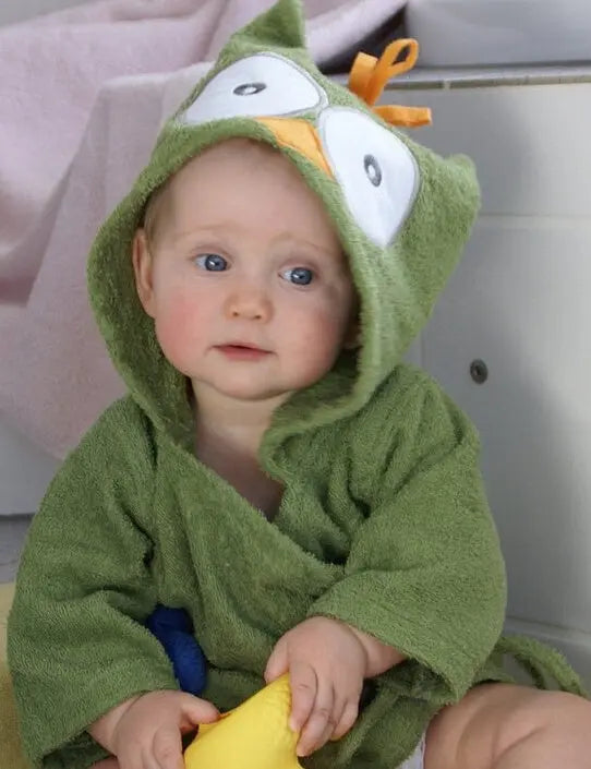 Cartoon Cute Animal Modeling Baby Bath Towels Baby Bathrobes Cotton Children's Bathrobes Baby Hooded null