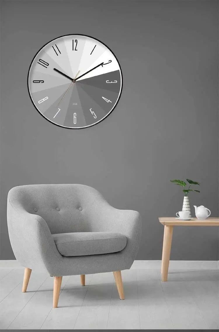 Living Room Modern Minimalist Clocks Atmosphere Household Mute Free Punch null