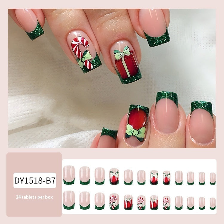 Christmas Wear Fake Nails Nail Sticker null Christmas Wear Fake Nails Nail Sticker Christmas Wear Fake Nails Nail Sticker