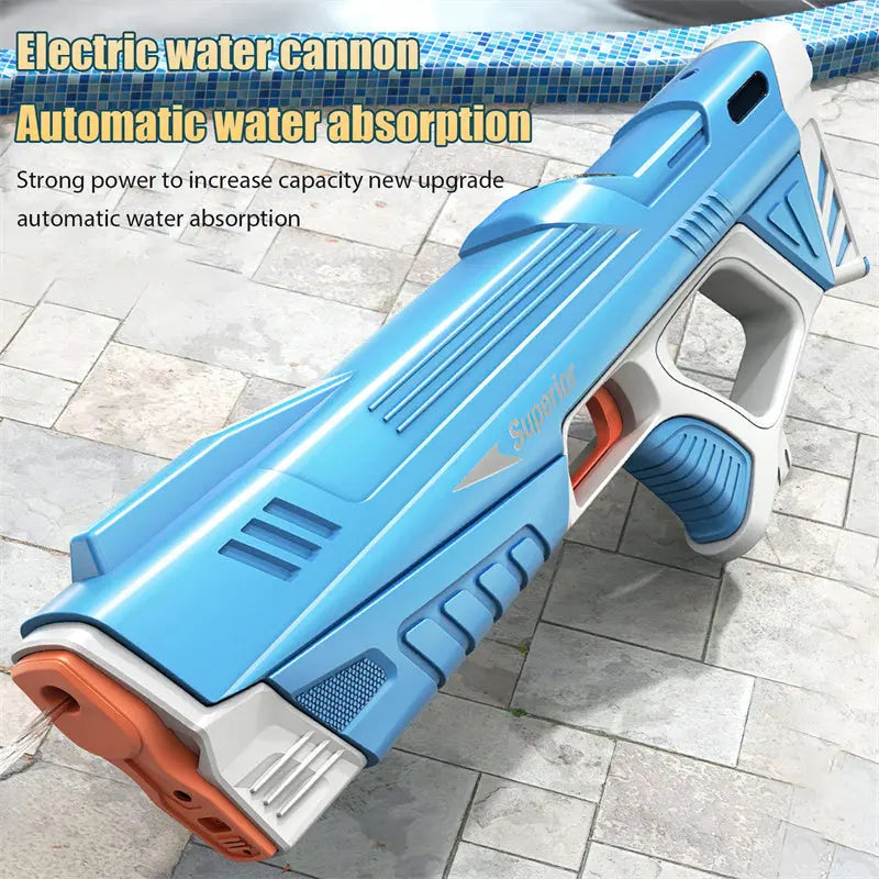 Summer Full Automatic Electric Water Gun Toy Induction Water Absorbing High-Tech Burst Water Gun Beach Outdoor Water Fight Toys null