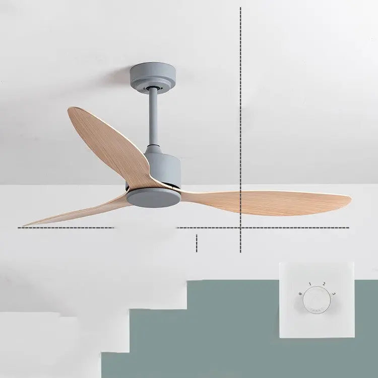 New Scandinavian Industrial Ceiling Fans Without Lights null