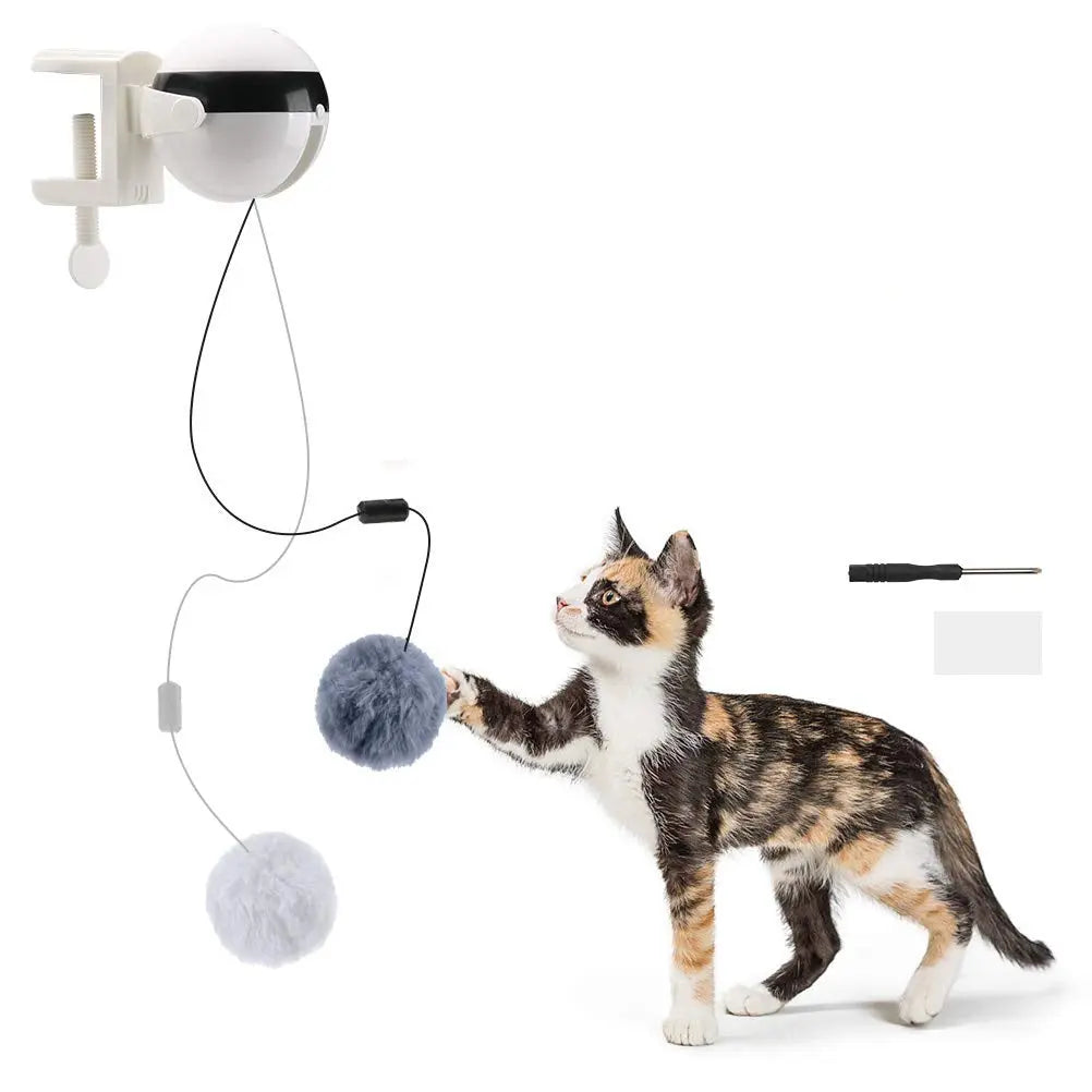 Electric Automatic Lifting Motion Cat Toy Interactive Puzzle Smart Pet Cat Teaser Ball Pet Supply Lifting Toys null