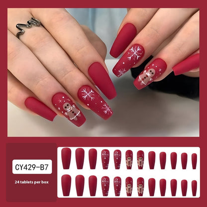 Christmas Wear Fake Nails Nail Sticker null Christmas Wear Fake Nails Nail Sticker Christmas Wear Fake Nails Nail Sticker