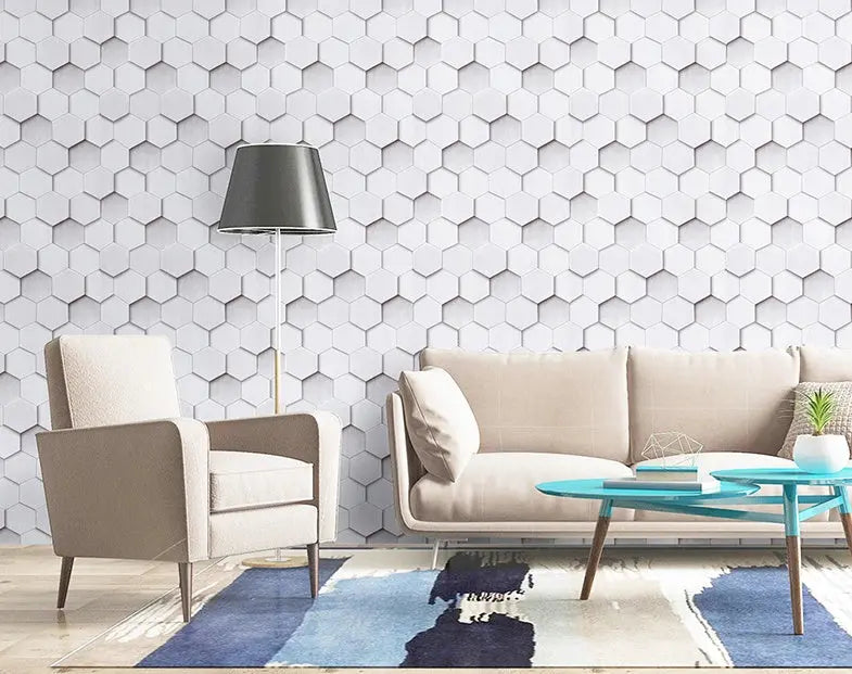 Peel and Stick Geometric Pattern Wallpaper null