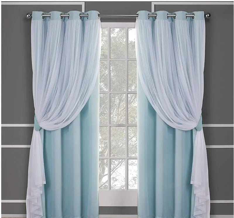 Curtain Lace Double Layer Shading null