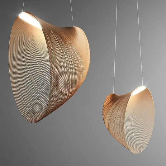 Special-shaped Woodcraft Ceiling Lamp Creative Minimalist Decorative Lamps null