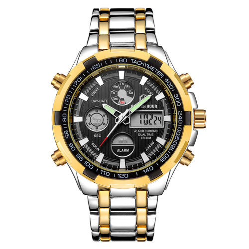 Men's Calendar Alloy Sports Multi-function Watch null Men's Calendar Alloy Sports Multi-function Watch