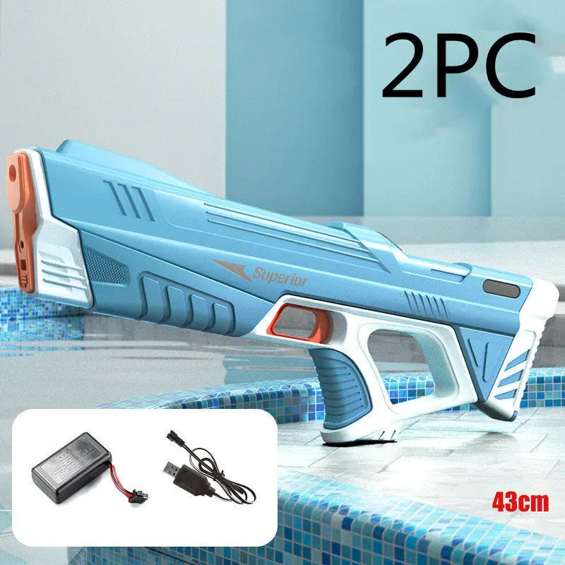 Summer Full Automatic Electric Water Gun Toy Induction Water Absorbing High-Tech Burst Water Gun Beach Outdoor Water Fight Toys null