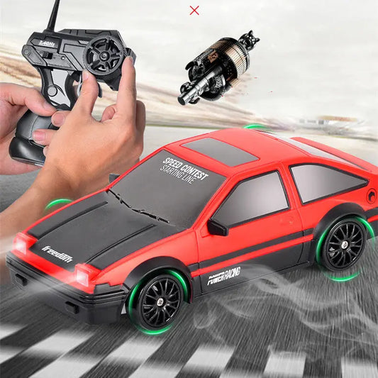 Rc Remote Control Car AE86 Four-wheel Drive High-speed Drift Racing Car null