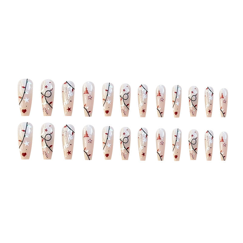 Christmas Simple Pure Desire Mid-length Ballet Fake Nails null Christmas Simple Pure Desire Mid-length Ballet Fake Nails Christmas Simple Pure Desire Mid-length Ballet Fake Nails